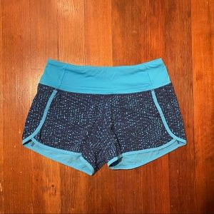 Lululemon Run Times Short- Samba Snake Kayak Blue Hero Blue / Kayak Blue